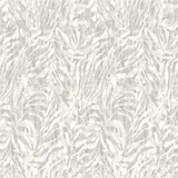 ohpopsi Davy Light Grey Zebra Wallpaper Wild Covers about 54.2 square feet Great Britain Unpasted 19.7-in repeat, straight match 19.7-in by 33-ft long roll - My Fabric Connection -