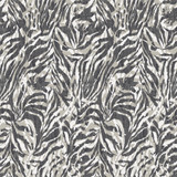 ohpopsi Davy Charcoal Zebra Wallpaper Wild Covers about 54.2 square feet Great Britain Unpasted 19.7-in repeat, straight match 19.7-in by 33-ft long roll - My Fabric Connection -