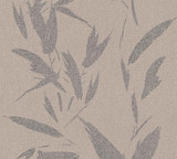Advantage Kaiya Grey Leaves Wallpaper Windsong Covers about 57.5 square feet Germany Unpasted 25.2-in repeat, drop match 20.9-in by 33-ft long roll - My Fabric Connection -