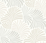 A-Street Prints Trousdale Neutral Fanning Flora Wallpaper Scott Living III Covers about 60.8 square feet United States Unpasted 25.25-in repeat, straight match 27-in by 27-ft long roll - My Fabric Connection -