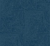A-Street Prints Mortenson Navy Geometric Wallpaper Scott Living III Covers about 60.8 square feet China Unpasted 25.25-in repeat, straight match 27-in by 27-ft long roll - My Fabric Connection - A-Street Prints Mortenson Navy Geometric Wallpaper Scott Living III Covers about 60.8 square feet China Unpasted 25.25-in repeat, straight match 27-in by 27-ft long roll - My Fabric Connection -