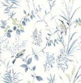 Chesapeake Imperial Garden Blueberry Botanical Wallpaper Wildflower Covers about 56.4 square feet Great Britain Unpasted 20.9-in repeat, straight match 20.5-in by 33-ft long roll - My Fabric Connection - Chesapeake Imperial Garden Blueberry Botanical Wallpaper Wildflower Covers about 56.4 square feet Great Britain Unpasted 20.9-in repeat, straight match 20.5-in by 33-ft long roll - My Fabric Connection -