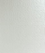 Chesapeake Ibold White Tin Ceiling Scroll Paintable Wallpaper Wildflower Covers about 56.4 square feet Germany Prepasted 6.25-in repeat, straight match 20.5-in by 33-ft long roll - My Fabric Connection - Chesapeake Ibold White Tin Ceiling Scroll Paintable Wallpaper Wildflower Covers about 56.4 square feet Germany Prepasted 6.25-in repeat, straight match 20.5-in by 33-ft long roll - My Fabric Connection -