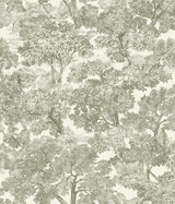 Chesapeake Spinney Green Toile Wallpaper Wildflower Covers about 56.4 square feet United States Prepasted 24-in repeat, half drop match 20.5-in by 33-ft long roll - My Fabric Connection - Chesapeake Spinney Green Toile Wallpaper Wildflower Covers about 56.4 square feet United States Prepasted 24-in repeat, half drop match 20.5-in by 33-ft long roll - My Fabric Connection -