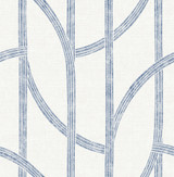 A-Street Prints Harlow Indigo Curved Contours Wallpaper Solace Covers about 56.4 square feet Great Britain Unpasted 20.86-in repeat, straight match 20.5-in by 33-ft long roll - My Fabric Connection - A-Street Prints Harlow Indigo Curved Contours Wallpaper Solace Covers about 56.4 square feet Great Britain Unpasted 20.86-in repeat, straight match 20.5-in by 33-ft long roll - My Fabric Connection -