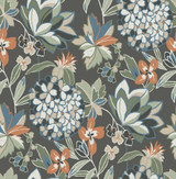 A-Street Prints Valdivian Moss Floral Wallpaper Harmony Covers about 56.4 square feet Great Britain Unpasted 20.86-in repeat, straight match 20.5-in by 33-ft long roll - My Fabric Connection -