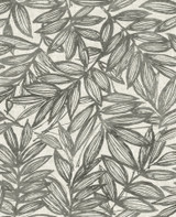 A-Street Prints Rhythmic Charcoal Leaf Wallpaper Harmony Covers about 56.4 square feet Great Britain Unpasted 12.6-in repeat, drop match 20.5-in by 33-ft long roll - My Fabric Connection - A-Street Prints Rhythmic Charcoal Leaf Wallpaper Harmony Covers about 56.4 square feet Great Britain Unpasted 12.6-in repeat, drop match 20.5-in by 33-ft long roll - My Fabric Connection -