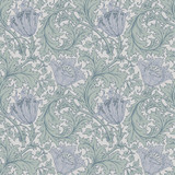 A-Street Prints Anemone Blue Floral Trail Wallpaper Hidden Treasures Covers about 57.5 square feet Sweden Unpasted 10.4-in repeat, straight match 20.9-in by 33-ft long roll - My Fabric Connection - A-Street Prints Anemone Blue Floral Trail Wallpaper Hidden Treasures Covers about 57.5 square feet Sweden Unpasted 10.4-in repeat, straight match 20.9-in by 33-ft long roll - My Fabric Connection -