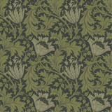 A-Street Prints Anemone Dark Green Floral Trail Wallpaper Hidden Treasures Covers about 57.5 square feet Sweden Unpasted 10.4-in repeat, straight match 20.9-in by 33-ft long roll - My Fabric Connection -