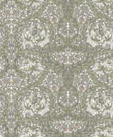 A-Street Prints African Marigold Green Floral Wallpaper Hidden Treasures Covers about 57.5 square feet Sweden Unpasted 12.6-in repeat, straight match 20.9-in by 33-ft long roll - My Fabric Connection - A-Street Prints African Marigold Green Floral Wallpaper Hidden Treasures Covers about 57.5 square feet Sweden Unpasted 12.6-in repeat, straight match 20.9-in by 33-ft long roll - My Fabric Connection -