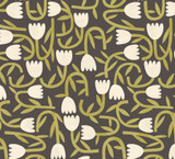 ohpopsi Aino Black Tiny Tulip Wallpaper Glasshouse Covers about 54.2 square feet Great Britain Unpasted 15.7-in repeat, straight match 19.7-in by 33-ft long roll - My Fabric Connection - ohpopsi Aino Black Tiny Tulip Wallpaper Glasshouse Covers about 54.2 square feet Great Britain Unpasted 15.7-in repeat, straight match 19.7-in by 33-ft long roll - My Fabric Connection -