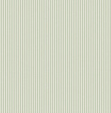 Advantage Ticking Light Green Stripe Wallpaper Westbury Forest Covers about 56.4 square feet Great Britain Unpasted No repeat, random match 20.5-in by 33-ft long roll - My Fabric Connection -
