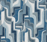 A-Street Prints Tulum Blue Surreal Shapes Wallpaper Whimsy Covers about 60.8 square feet United States Unpasted 24-in repeat, straight match 27-in by 27-ft long roll - My Fabric Connection - A-Street Prints Tulum Blue Surreal Shapes Wallpaper Whimsy Covers about 60.8 square feet United States Unpasted 24-in repeat, straight match 27-in by 27-ft long roll - My Fabric Connection -
