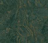 Ronald Redding Polished Marble Green Wallpaper 24 Karat Covers about 60.8 square feet United States Unpasted 24-in repeat, drop match 27-in by 27-ft long roll - My Fabric Connection -