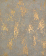 Antonina Vella Nebula Almond & Gold Wallpaper Antonina Vella Modern Metals Covers about 56.9 square feet China Unpasted 25.2-in repeat, drop match 20.8-in by 32.8-ft long roll - My Fabric Connection -
