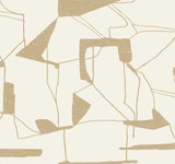 Antonina Vella Abstract Geo Cream & Gold Wallpaper Antonina Vella Modern Metals Second Edition Covers about 60.5 square feet China Unpasted 25.2-in repeat, drop match 27-in by 26.9-ft long roll - My Fabric Connection - Antonina Vella Abstract Geo Cream & Gold Wallpaper Antonina Vella Modern Metals Second Edition Covers about 60.5 square feet China Unpasted 25.2-in repeat, drop match 27-in by 26.9-ft long roll - My Fabric Connection -