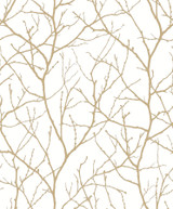 Antonina Vella Trees Silhouette White & Gold Wallpaper Antonina Vella Modern Metals Second Edition Covers about 57.2 square feet China Unpasted 25.2-in repeat, straight match 20.8-in by 33-ft long roll - My Fabric Connection - Antonina Vella Trees Silhouette White & Gold Wallpaper Antonina Vella Modern Metals Second Edition Covers about 57.2 square feet China Unpasted 25.2-in repeat, straight match 20.8-in by 33-ft long roll - My Fabric Connection -