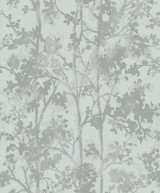 Antonina Vella Shimmering Foliage Spa & Silver Wallpaper Antonina Vella Modern Metals Second Edition Covers about 57.2 square feet China Unpasted 25.2-in repeat, straight match 20.8-in by 33-ft long roll - My Fabric Connection - Antonina Vella Shimmering Foliage Spa & Silver Wallpaper Antonina Vella Modern Metals Second Edition Covers about 57.2 square feet China Unpasted 25.2-in repeat, straight match 20.8-in by 33-ft long roll - My Fabric Connection -