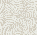 York Wallcoverings Fern Fronds Taupe & White Wallpaper Artistic Abstracts Covers about 60.8 square feet Unpasted 25.25-in repeat, drop match 27-in by 27-ft long roll - My Fabric Connection - York Wallcoverings Fern Fronds Taupe & White Wallpaper Artistic Abstracts Covers about 60.8 square feet Unpasted 25.25-in repeat, drop match 27-in by 27-ft long roll - My Fabric Connection -
