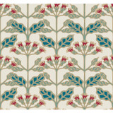 Ronald Redding Tracery Blooms Cream Metallic Wallpaper Arts and Crafts Covers about 60.8 square feet Unpasted 25.25-in repeat, straight match 27-in by 27-ft long roll - My Fabric Connection - Ronald Redding Tracery Blooms Cream Metallic Wallpaper Arts and Crafts Covers about 60.8 square feet Unpasted 25.25-in repeat, straight match 27-in by 27-ft long roll - My Fabric Connection -