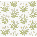 Ronald Redding Meadow Flowers White Wallpaper Arts and Crafts Covers about 60.8 square feet Unpasted 25.25-in repeat, straight match 27-in by 27-ft long roll - My Fabric Connection - Ronald Redding Meadow Flowers White Wallpaper Arts and Crafts Covers about 60.8 square feet Unpasted 25.25-in repeat, straight match 27-in by 27-ft long roll - My Fabric Connection -
