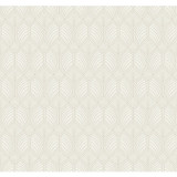 Ronald Redding Craftsman Light Beige Wallpaper Arts and Crafts Covers about 60.8 square feet Unpasted 25.25-in repeat, straight match 27-in by 27-ft long roll - My Fabric Connection -