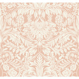 Ronald Redding Lockwood Damask Blush Wallpaper Arts and Crafts Covers about 60.8 square feet Unpasted 25.25-in repeat, straight match 27-in by 27-ft long roll - My Fabric Connection - Ronald Redding Lockwood Damask Blush Wallpaper Arts and Crafts Covers about 60.8 square feet Unpasted 25.25-in repeat, straight match 27-in by 27-ft long roll - My Fabric Connection -