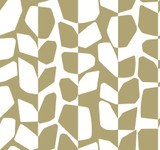 York Wallcoverings Primitive Vines Gold Metallic Wallpaper Black & White Resource Library Covers about 60.8 square feet Unpasted 25.25-in repeat, straight match 27-in by 27-ft long roll - My Fabric Connection -