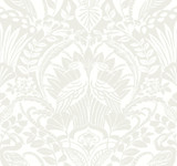 Inspired by Color Egret Damask White & Cream Wallpaper Black & White Resource Library Covers about 60.8 square feet Prepasted 25.25-in repeat, straight match 27-in by 27-ft long roll - My Fabric Connection - Inspired by Color Egret Damask White & Cream Wallpaper Black & White Resource Library Covers about 60.8 square feet Prepasted 25.25-in repeat, straight match 27-in by 27-ft long roll - My Fabric Connection -