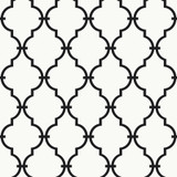 Inspired by Color Modern Trellis Black Wallpaper Black & White, III Covers about 56.4 square feet Prepasted 6.875-in repeat, straight match 20.5-in by 33-ft long roll - My Fabric Connection - Inspired by Color Modern Trellis Black Wallpaper Black & White, III Covers about 56.4 square feet Prepasted 6.875-in repeat, straight match 20.5-in by 33-ft long roll - My Fabric Connection -
