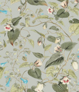York Wallcoverings Moon Flower Dove Wallpaper Blooms Covers about 56.4 square feet Unpasted 24-in repeat, drop match 20.5-in by 33-ft long roll - My Fabric Connection - York Wallcoverings Moon Flower Dove Wallpaper Blooms Covers about 56.4 square feet Unpasted 24-in repeat, drop match 20.5-in by 33-ft long roll - My Fabric Connection -