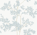 York Wallcoverings Lunaria Silhouette White & Cloud Blue Wallpaper Blooms Covers about 60.8 square feet Unpasted 25.25-in repeat, drop match 27-in by 27-ft long roll - My Fabric Connection - York Wallcoverings Lunaria Silhouette White & Cloud Blue Wallpaper Blooms Covers about 60.8 square feet Unpasted 25.25-in repeat, drop match 27-in by 27-ft long roll - My Fabric Connection -