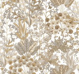 York Wallcoverings Forest Floor Neutral Wallpaper Blooms Covers about 60.8 square feet Unpasted 25.25-in repeat, drop match 27-in by 27-ft long roll - My Fabric Connection - York Wallcoverings Forest Floor Neutral Wallpaper Blooms Covers about 60.8 square feet Unpasted 25.25-in repeat, drop match 27-in by 27-ft long roll - My Fabric Connection -