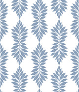 Inspired by Color Broadsands Botanica Blue Wallpaper Blues II Covers about 56.4 square feet Prepasted 24-in repeat, straight match 20.5-in by 33-ft long roll - My Fabric Connection - Inspired by Color Broadsands Botanica Blue Wallpaper Blues II Covers about 56.4 square feet Prepasted 24-in repeat, straight match 20.5-in by 33-ft long roll - My Fabric Connection -