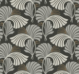 Candice Olson Dancing Leaves Black Wallpaper Candice Olson After 8 Covers about 60.8 square feet Unpasted 25.25-in repeat, straight match 27-in by 27-ft long roll - My Fabric Connection - Candice Olson Dancing Leaves Black Wallpaper Candice Olson After 8 Covers about 60.8 square feet Unpasted 25.25-in repeat, straight match 27-in by 27-ft long roll - My Fabric Connection -