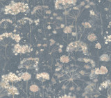 Candice Olson Botanical Fantasy Dark Blue Wallpaper Candice Olson Botanical Dreams Covers about 60.8 square feet Unpasted 24-in repeat, straight match 27-in by 27-ft long roll - My Fabric Connection -