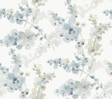 Candice Olson Blossom Fling Blue Wallpaper Candice Olson Casual Elegance Covers about 60.8 square feet Unpasted 24-in repeat, straight match 27-in by 27-ft long roll - My Fabric Connection - Candice Olson Blossom Fling Blue Wallpaper Candice Olson Casual Elegance Covers about 60.8 square feet Unpasted 24-in repeat, straight match 27-in by 27-ft long roll - My Fabric Connection -