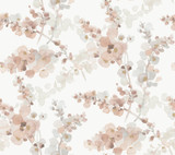 Candice Olson Blossom Fling Clay Wallpaper Candice Olson Casual Elegance Covers about 60.8 square feet Unpasted 24-in repeat, straight match 27-in by 27-ft long roll - My Fabric Connection - Candice Olson Blossom Fling Clay Wallpaper Candice Olson Casual Elegance Covers about 60.8 square feet Unpasted 24-in repeat, straight match 27-in by 27-ft long roll - My Fabric Connection -