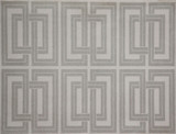 Candice Olson Quad Silver & White Wallpaper Candice Olson Natural Splendor Covers about 72 square feet Unpasted 24-in repeat, straight match 36-in by 24-ft long roll - My Fabric Connection -