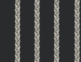 Ronald Redding Braided Stripe Black Wallpaper Classics Covers about 60.8 square feet Unpasted 20.5-in repeat, straight match 27-in by 27-ft long roll - My Fabric Connection - Ronald Redding Braided Stripe Black Wallpaper Classics Covers about 60.8 square feet Unpasted 20.5-in repeat, straight match 27-in by 27-ft long roll - My Fabric Connection -