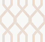 Ronald Redding Palisade Coral Wallpaper Classics Covers about 60.8 square feet Unpasted 25.25-in repeat, straight match 27-in by 27-ft long roll - My Fabric Connection -