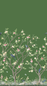 Ronald Redding Lingering Garden Green Wall Mural Classics Covers 2 panels - measures 5.5-ft wide by 10.2-ft tall when assembled Unpasted No repeat, random match 33.25-in by 10.2-ft long roll - My Fabric Connection - Ronald Redding Lingering Garden Green Wall Mural Classics Covers 2 panels - measures 5.5-ft wide by 10.2-ft tall when assembled Unpasted No repeat, random match 33.25-in by 10.2-ft long roll - My Fabric Connection -