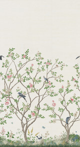 Ronald Redding Lingering Garden White Wall Mural Classics Covers 2 panels - measures 5.5-ft wide by 10.2-ft tall when assembled Unpasted No repeat, random match 33.25-in by 10.2-ft long roll - My Fabric Connection - Ronald Redding Lingering Garden White Wall Mural Classics Covers 2 panels - measures 5.5-ft wide by 10.2-ft tall when assembled Unpasted No repeat, random match 33.25-in by 10.2-ft long roll - My Fabric Connection -