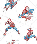 York Wallcoverings Spider-Man Fracture Blue & Grey Wallpaper Disney Kids Vol. 4 Covers about 56.4 square feet Unpasted 24-in repeat, drop match 20.5-in by 33-ft long roll - My Fabric Connection - York Wallcoverings Spider-Man Fracture Blue & Grey Wallpaper Disney Kids Vol. 4 Covers about 56.4 square feet Unpasted 24-in repeat, drop match 20.5-in by 33-ft long roll - My Fabric Connection -