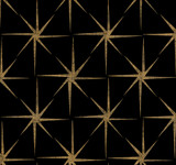 York Wallcoverings Evening Star Black Wallpaper Grandmillennial Covers about 60.8 square feet Prepasted 25.25-in repeat, drop match 27-in by 27-ft long roll - My Fabric Connection -