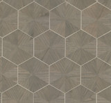 Ronald Redding Hexagram Wood Veneer Caper Wallpaper Grasscloth & Natural Resource Covers about 72 square feet Unpasted 12-in repeat, straight match 36-in by 24-ft long roll - My Fabric Connection - Ronald Redding Hexagram Wood Veneer Caper Wallpaper Grasscloth & Natural Resource Covers about 72 square feet Unpasted 12-in repeat, straight match 36-in by 24-ft long roll - My Fabric Connection -