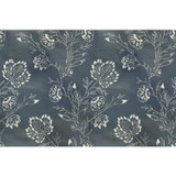 Lemieux et Cie Barbier Blue Wallpaper Lemieux et Cie Covers about 60.8 square feet Unpasted 18-in repeat, straight match 27-in by 27-ft long roll - My Fabric Connection - Lemieux et Cie Barbier Blue Wallpaper Lemieux et Cie Covers about 60.8 square feet Unpasted 18-in repeat, straight match 27-in by 27-ft long roll - My Fabric Connection -