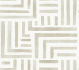 Lemieux et Cie Painterly Labyrinth Light Neutral Wallpaper Lemieux et Cie Signature Covers about 60.8 square feet Unpasted 24-in repeat, straight match 27-in by 27-ft long roll - My Fabric Connection - Lemieux et Cie Painterly Labyrinth Light Neutral Wallpaper Lemieux et Cie Signature Covers about 60.8 square feet Unpasted 24-in repeat, straight match 27-in by 27-ft long roll - My Fabric Connection -