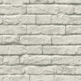 Magnolia Home Brick & Mortar Grey & White Wallpaper Magnolia Home Covers about 56.4 square feet Prepasted 20.5-in repeat, drop match 20.5-in by 33-ft long roll - My Fabric Connection - Magnolia Home Brick & Mortar Grey & White Wallpaper Magnolia Home Covers about 56.4 square feet Prepasted 20.5-in repeat, drop match 20.5-in by 33-ft long roll - My Fabric Connection -
