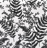 Magnolia Home Forest Fern Flock Black Wallpaper Magnolia Home Vol. II Covers about 56.4 square feet Unpasted 21-in repeat, drop match 20.5-in by 33-ft long roll - My Fabric Connection - Magnolia Home Forest Fern Flock Black Wallpaper Magnolia Home Vol. II Covers about 56.4 square feet Unpasted 21-in repeat, drop match 20.5-in by 33-ft long roll - My Fabric Connection -